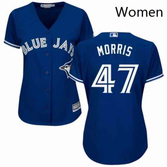 Womens Majestic Toronto Blue Jays 47 Jack Morris Authentic Blue Alternate MLB Jersey